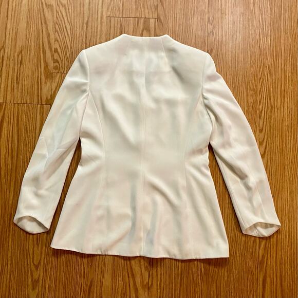 Emily Structured White Work Blazer Jacket Womens 10 - Picture 10 of 13